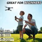 Buvnatep FPV Drone with 1080P Camera for Adults and Kids, Foldable RC Mini Drone with Carrying Case, 2 Batteries, Gesture Selfie, Altitude Hold, One-Key Takeoff/Landing, 3D Flips