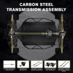 RIAARIO 1/10 Brushless RC Cars, Rally Car, RTR for Beginner, 40+ MPH, 4WD, Waterproof Electronics, Carbon Fiber, Blue, Ages 14+