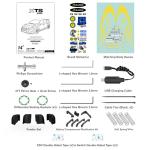 RIAARIO 1/10 Brushless RC Cars, Rally Car, RTR for Beginner, 40+ MPH, 4WD, Waterproof Electronics, Carbon Fiber, Blue, Ages 14+