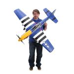 E-flite RC Airplane P-51D Mustang 1.5m BNF Basic Transmitter Battery and Charger not Included with Smart EFL01250
