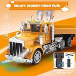 39.6" Giant RC Semi-Trailer Truck for Kids | 1:12 Scale 16-Channel Remote Control Transport Truck with Lights & Sounds, Rechargeable Construction Vehicle Toy, Birthday Gift for Boys Ages 6+ (2026 New)
