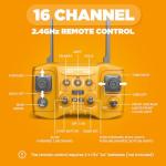 39.6" Giant RC Semi-Trailer Truck for Kids | 1:12 Scale 16-Channel Remote Control Transport Truck with Lights & Sounds, Rechargeable Construction Vehicle Toy, Birthday Gift for Boys Ages 6+ (2026 New)