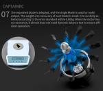 CAPTAINRC 90mm EDF Semimetallic Electric Ducted Fan 12S 950KV 5KG Thrust for Rc Airplane Applicable HSDJETS Aircraft