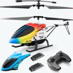 4DRC M5 RC Helicopter for Kids 3-12 and Beginners, Remote Control Helicopter with Altitude Hold, 2 Batteries with 30Mins Flight，Whole Alloy Toy for Boys Girls Indoor Gift