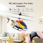 4DRC M5 RC Helicopter for Kids 3-12 and Beginners, Remote Control Helicopter with Altitude Hold, 2 Batteries with 30Mins Flight，Whole Alloy Toy for Boys Girls Indoor Gift