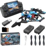Weavixol RC Drone With Camera For Beginner, Brushless Drones With Screen On Controller, Remote Control Plane With Altitude Hold, One Key Take Off/Land, 360 Flips,RC plane with 2 Batteries, No FAA, Under 249g