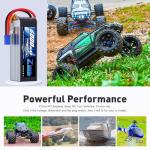 Zeee 22.2V 100C 6000mAh 6S Lipo Battery with EC5 Connector RC Battery for RC Car Truck RC Airplane Helicopter Quadcopter Boat