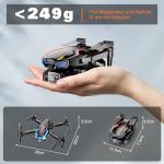 Drone with Camera for Adults, 2K HD FPV Drones with Upgrade Altitude Hold, One-Key Take Off/Landing, Speed Adjustment, Headless Mode, 2 Batteries, Toys Gifts for Teen Boys Girls, Beginner