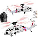 GQGQGQ K270 UH60L Remote Controlled Helicopter 2.4Ghz 4CH RC Helicopter Heli Aileronless 6-Axis Gyroscope Air Pressure Hold Optical Flow Position 3-Batteries for Adults Beginners