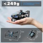 2K HD FPV Drone with Camera for Adults - Altitude Hold, One-Key Takeoff/Landing, 3 Speed Modes, Headless Mode, 2 Batteries, Foldable & Portable, Best Gifts for Beginners, Teen Boys & Girls