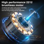 GoolRC Remote Control Boat 2.4GHz High Speed 30km/h Brushless Turbojet Speedboat Remote Control Ship Cooling Waterproof Low Battery/Over Distance Reminder 2 Battery