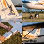 FAIR RC Arrows Rc Plane for Adults for Beginner Propeller Rc Airplanes 1200mm Trekker Hobby RC Plane PNP (No Battery,Charger, Radio)