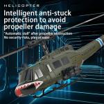 315MM UH-1 Remote Control Helicopter Aircraft for Adults Expert 6CH C032 Maintain Altitude Brushless Motor Optical Flow Positioning/Fly Upside Down 3D Rolling Hobby RC Heli (RTF 2Battery)