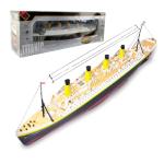 iREOGAME RC 3CH Electric Titanic Cruise Ship with LED Lights, 2.4G RC Watercraft Model, Ready to Run Remote Control Cruise Liner Model for Adults