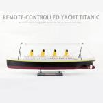 iREOGAME RC 3CH Electric Titanic Cruise Ship with LED Lights, 2.4G RC Watercraft Model, Ready to Run Remote Control Cruise Liner Model for Adults