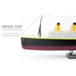 iREOGAME RC 3CH Electric Titanic Cruise Ship with LED Lights, 2.4G RC Watercraft Model, Ready to Run Remote Control Cruise Liner Model for Adults