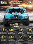 Verahaus 1/8 Scale Brushless RC Cars for Adults，Max 40mph Electric Off-Road Monster Truck,Waterproof High Speed RC Car 4WD Remote Control Car with 3S Lipo 30+ Min Play, All Terrain