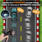 Dingdongwu 1/43 Mini RC Drift Car with Gyroscope, 4WD Full Proportional RC Car, 2.4GHZ Hobby Grade Remote Control Cars, RTR Model Vehicle, 20+KM/H High Speed for Hobbyists Kids Adults (Lime Green)