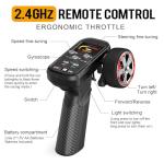 Dingdongwu 1/43 Mini RC Drift Car with Gyroscope, 4WD Full Proportional RC Car, 2.4GHZ Hobby Grade Remote Control Cars, RTR Model Vehicle, 20+KM/H High Speed for Hobbyists Kids Adults (Lime Green)