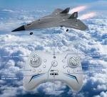 Eayaele SR-72 RC Plane, 4 Channel Remote Control Airplane, 2.4GHz 6-axis Gyro Stabilizer with 3 Modes, Easy Control for Adults Kids Beginners