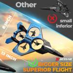 BEZGAR RC Fighter Airplane丨F-22 Raptor Mini Drone Remote Control Jet Plane Stunt Drone for Adults & Kids Toy with Light Gift for Kids Beginner