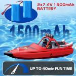 ARRIS Fast RC Jet Boat with Auto Flip & 2 Batteries, High-Speed RC Drift Boat, Weedless Shallow-Water Design, 2.4Ghz Waterproof Remote Control Boat for Adults, Hobby Grade Gifts