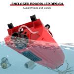 ARRIS Fast RC Jet Boat with Auto Flip & 2 Batteries, High-Speed RC Drift Boat, Weedless Shallow-Water Design, 2.4Ghz Waterproof Remote Control Boat for Adults, Hobby Grade Gifts