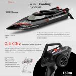 JIKEFUN WL916 RC Boat 2.4Ghz 55KM/H Brushless High Speed Racing Ship 2200mAh Remote Control Speedboat Toys for Adults, Black with 2 Batteries