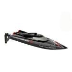 JIKEFUN WL916 RC Boat 2.4Ghz 55KM/H Brushless High Speed Racing Ship 2200mAh Remote Control Speedboat Toys for Adults, Black with 2 Batteries
