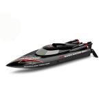 JIKEFUN WL916 RC Boat 2.4Ghz 55KM/H Brushless High Speed Racing Ship 2200mAh Remote Control Speedboat Toys for Adults, Black with 2 Batteries