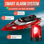 REV-UP RC Boat with Travel Bag - Fast 21 MPH RC Boats for Adults, Remote Control Boat for Pool - Self Righting Remote Control Boats for Pools and Lakes, 2.4GHz Racing Ship with LED Lights