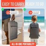 REV-UP RC Boat with Travel Bag - Fast 21 MPH RC Boats for Adults, Remote Control Boat for Pool - Self Righting Remote Control Boats for Pools and Lakes, 2.4GHz Racing Ship with LED Lights