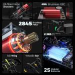 BEZGAR HP163S Fast RC Cars for Adults MAX 68KPH | 1/16 Scale Brushless RC Trucks 4x4 Offroad Waterproof | Hobby Grade High Speed Monster Truck | All Terrain Electric Remote Control Car for Boys