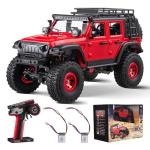 VEVOR RC Crawler 1/24 Scale RC Car Rock Crawler All Terrain 4WD Off-Road Truck with led Light 2 Rechargeable Batteries, 2-Speed Adjustable Hobby Racing Car Gift for Adults