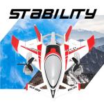 FLYCOLOR QIDI 570 RC Airplane 2.4Gh 6CH RC Glider Fixed Wing Aircraft 3 Flight Models Brushless RC Helicopters Vertical Takeoff RC Glider (Red)