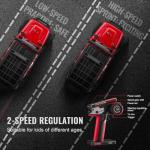 VEVOR RC Crawler 1/24 Scale RC Car Rock Crawler All Terrain 4WD Off-Road Truck with led Light 2 Rechargeable Batteries, 2-Speed Adjustable Hobby Racing Car Gift for Adults