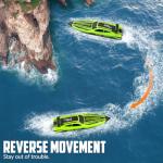 volantexrc Brushless RC Boats for Adults, 30+MPH Fast Remote Control Boat with 2 Rechargeable Batteries for Lakes, 30+ Mins Full Proportional Boats High Speed RC Boat for Adults (79705 Green)