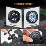 Sakeye RC Drift Car 2.4GHz 1:16 Scale 4WD High Speed Remote Control Cars Vehicle with LED Lights Two Batteries and Drifting Tires Racing Sport Toy Cars for Adults Boys Girls Kids