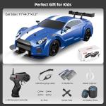 Sakeye RC Drift Car 2.4GHz 1:16 Scale 4WD High Speed Remote Control Cars Vehicle with LED Lights Two Batteries and Drifting Tires Racing Sport Toy Cars for Adults Boys Girls Kids
