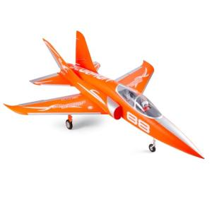 Fms RC Airplane Jet Rc Planes for Adults Rc Jet Plane EDF Jet 90mm Super Scorpion V2 Orange 6S Hobby Rc Airplanes PNP (No Radio, Battery, Charger)