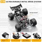 TWIKOMI 1:18 Scale All-Terrain RC Car for Adults - 40+KM/H High Speed 4WD Off-Road Remote Control Truck with 2 Rechargeable Batteries, 2.4GHz Electric Toy Vehicle Gift for Teens and 14+ (1:18 Scale)