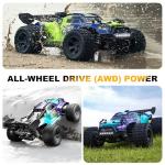 TWIKOMI 1:18 Scale All-Terrain RC Car for Adults - 40+KM/H High Speed 4WD Off-Road Remote Control Truck with 2 Rechargeable Batteries, 2.4GHz Electric Toy Vehicle Gift for Teens and 14+ (1:18 Scale)