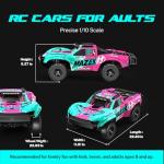 Hosim 1/10 RC Truck 4WD Brushless Buggy Cars, MAZEK RTR 62+ MPH Hobby Grade High Speed Remote Control Car for Adults & Teens Off-Road Bashing, Rock Crawling, Racing Waterproof Electric Monster Trucks