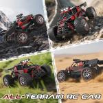 Scientoy 1:14 Remote Control Car, 30+KM/H High Speed All Terrain RC Cars for Boys Age 8-12, 2.4 GHz Off-Road RC Truck, Ideal Gifts for Adults Kids with 2 Rechargeable Batteries