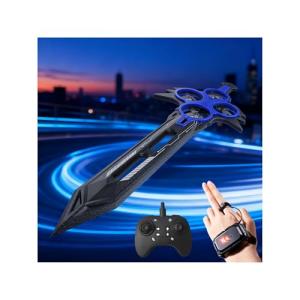 Virellia Flying Sword RC Airplane, Flying Dagger Remote Control Airplane Drone for Kids Adults 8-16, Gesture Control Planes with 360° Flip Fighter Jet Toy, Stunt Roll, Gifts for Kids Boys Girls, Large