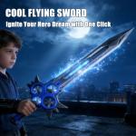 Virellia Flying Sword RC Airplane, Flying Dagger Remote Control Airplane Drone for Kids Adults 8-16, Gesture Control Planes with 360° Flip Fighter Jet Toy, Stunt Roll, Gifts for Kids Boys Girls, Large