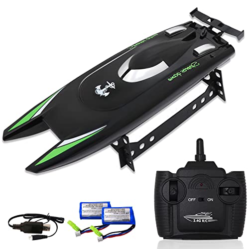High-Speed RC Boat with Rechargeable Batteries