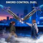 Virellia Flying Sword RC Airplane, Flying Dagger Remote Control Airplane Drone for Kids Adults 8-16, Gesture Control Planes with 360° Flip Fighter Jet Toy, Stunt Roll, Gifts for Kids Boys Girls, Large