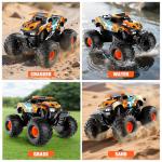 Gampop Remote Control Car Monster Truck Toys,4WD Waterproof Off-Road RC Cars for All terrian,1:16 Amphibious Hobby Pick-up Truck Toy Vehicle Gifts for Boys Girls Presents Age 8 9 10 11 12+