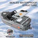 Authticar Remote Control Boat, 2.4GHz 10KM/h High Speed Waterproof Sailboat with Brushless Motor for Pools and Lakes, Mini Electric Toy for Teens Adults